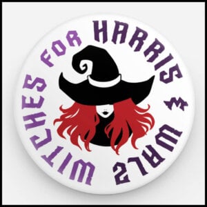 witches for harris button