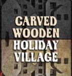 Carved Wooden Holiday Village