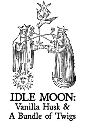 vanilla husk and a bundle of twigs