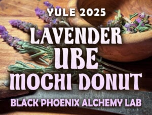 Lavender Ube Mochi Donut